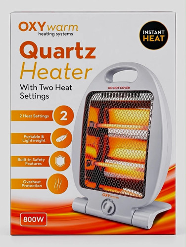Oxywarm quartz heater - quartz, 800w