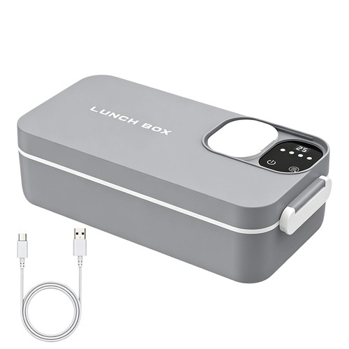 Cordless heated lunch box food - heated,